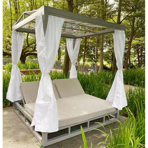 Backyard Double Metal Outdoor Sunbed