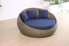 Modern Leisure Outdoor Round Blue Double Daybed