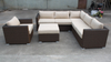 Cheap L Shaped Courtyard Outdoor Rattan Sofa