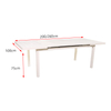 Modern White Extendable Outdoor Dining Set