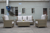 5-piece Outdoor Rattan Sofa with Cushion