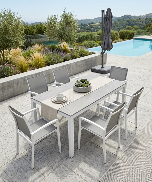 Premium Sintered Stone Outdoor Dining Table