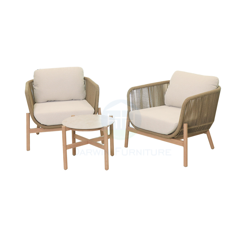 Nordic Hotel Patio Sofa Chair Waterproof Garden Furniture Outdoor Sofa