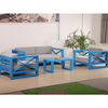 Foshan Factory Project Blue Customized Garden Hotel Sofa