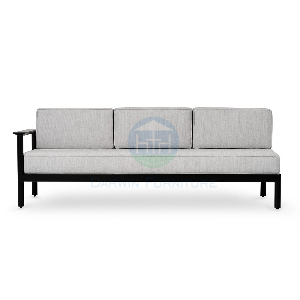 Modern Sectional Garden Sofa Set With Waterproof Cushion