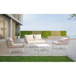 All Weather Outdoor Furniture Rope Patio Garden Sofa Set