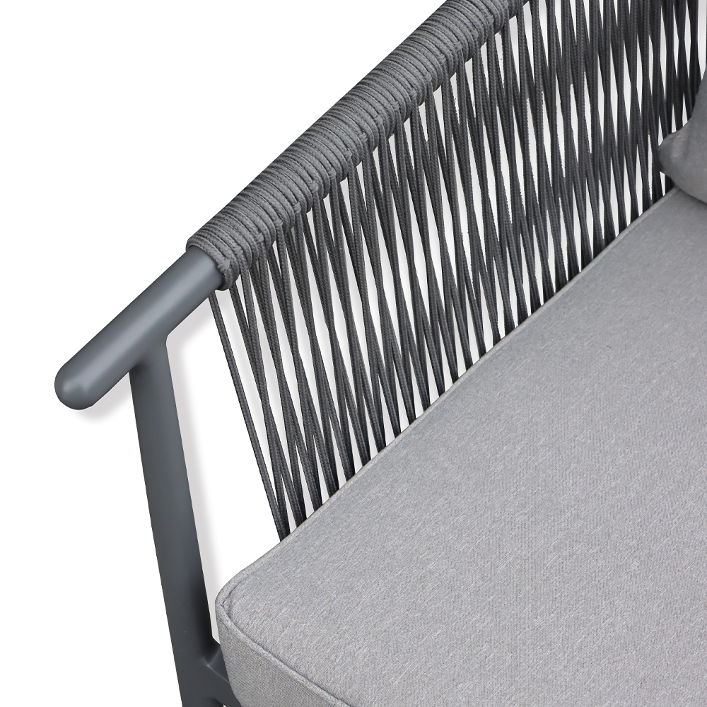 Patio Garden Outdoor Patio Conversation Couch Set Aluminum Furniture