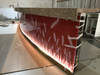 Modern Style Artificial Stone Top Cashier Counter LED Bar Counter for Restaurant Nightclub