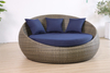 Modern Leisure Outdoor Round Blue Double Daybed