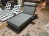 High End Aluminum Sun Lounger with Cushion