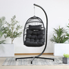 Folding Rope Egg Swing Chair with Cushion