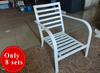 White Leisure Garden Chair without Cushion