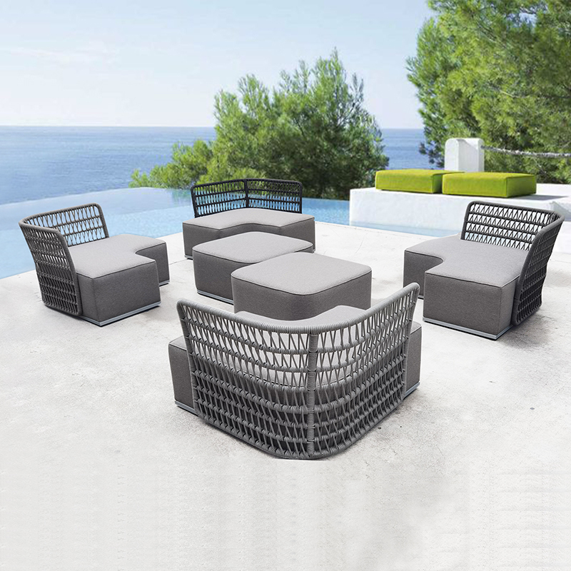 Luxury Sunproof Modular Swimming Pool Outdoor Sofa