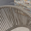 Commercial-Grade Rope Woven Outdoor Aluminum Bar Chair