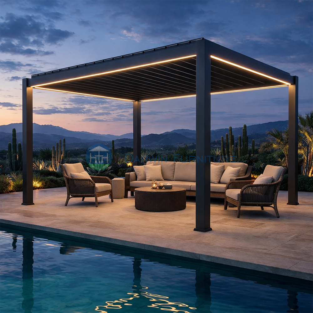 Commercial Aluminum Patio Furniture Outdoor Pergola