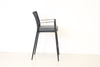 Modern Outdoor Commercial Dining Bar Chair Cushion Durable Knock Structure Aluminum Frame Rope Weaving Panel Style Home Office