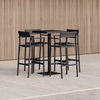 Commercial Outdoor New Garden Furniture Hot-Sale Aluminum Bar Set With Stool Table Chairs Dining Exterior Hotel Bar Stool