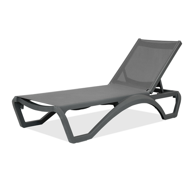 Commercial Grade Resin & Mesh Sun Lounger