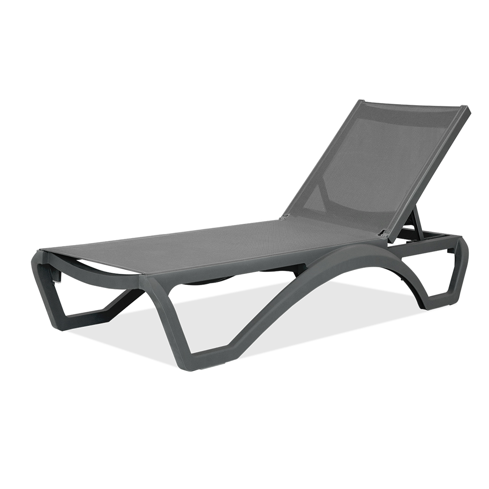 Commercial Grade Resin & Mesh Sun Lounger