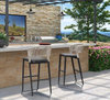 Commercial-Grade Rope Woven Outdoor Aluminum Bar Chair