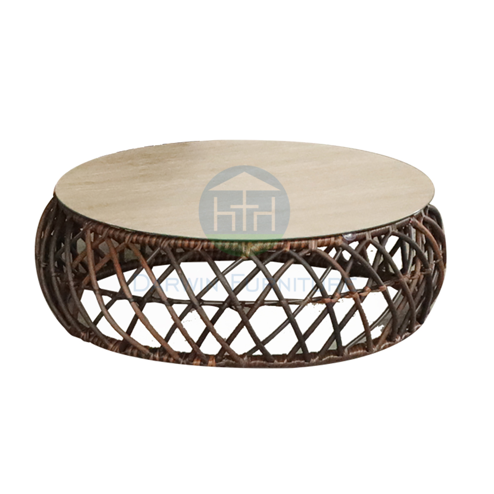 Luxury Thick-Weave Rattan Outdoor Sofa Set