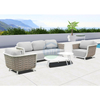 Luxury Modern Woven Strap Garden Furniture Outdoor Sofa Set