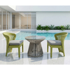 Waterproof Rattan Patio Chair and Table Balcony Set Aluminum Frame Hotel Courtyard Outdoor Garden Furniture
