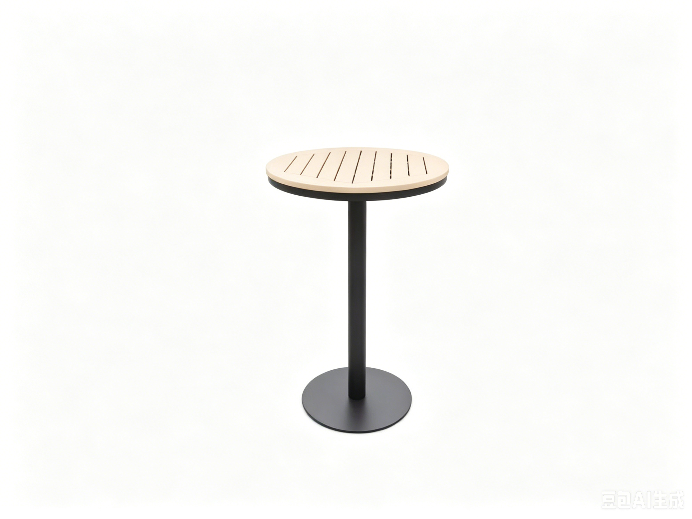 Factory Direct Outdoor Poly-wood Bar Table Set 3 Pieces Aluminum Frame OEM ODM Customizable for Hotel & Restaurant