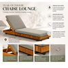 Premium Teak Wood Outdoor Sun Lounger 