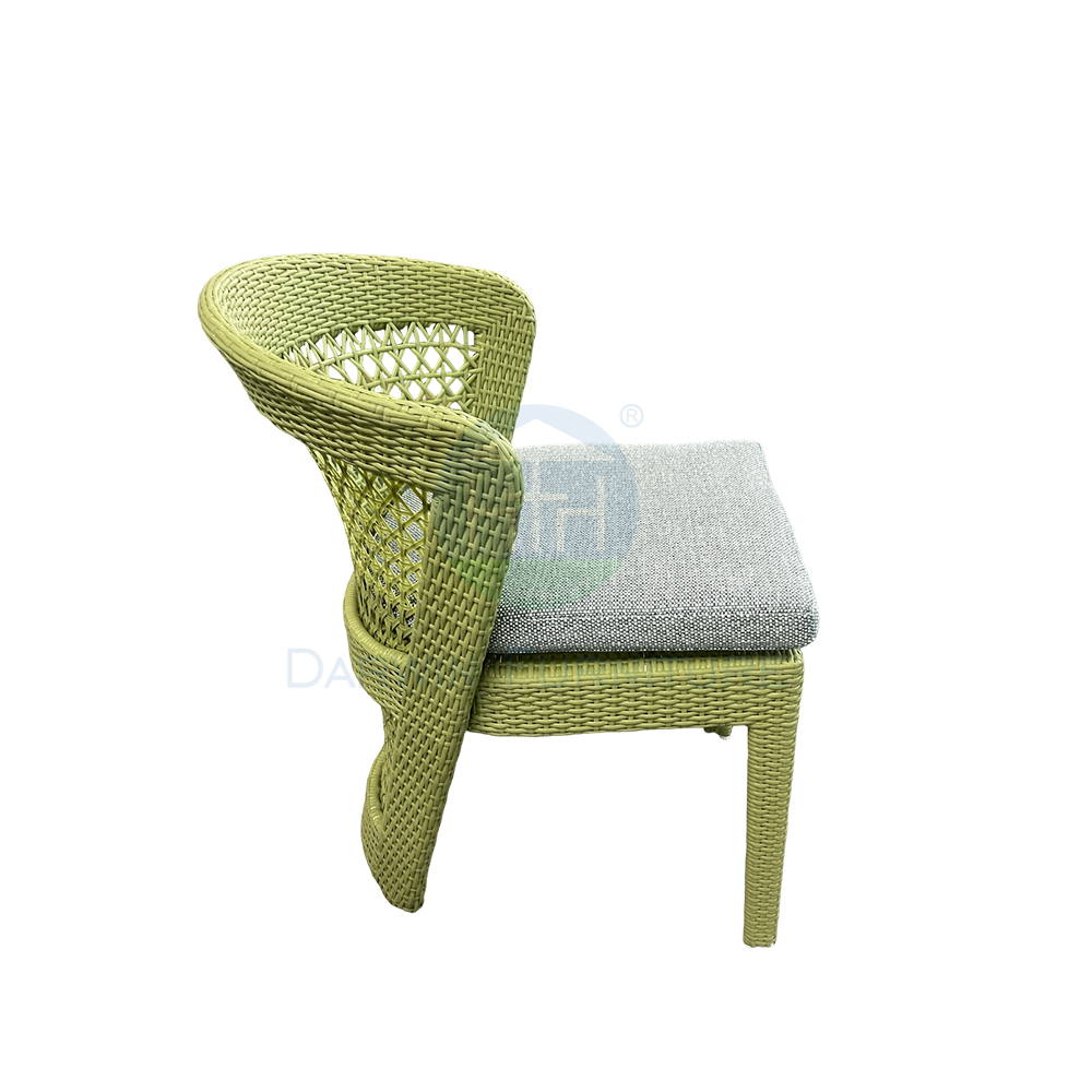 Waterproof Rattan Patio Chair and Table Balcony Set Aluminum Frame Hotel Courtyard Outdoor Garden Furniture