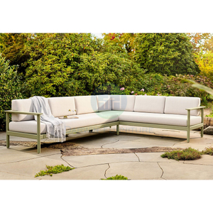 Fabric Luxury L-shaped Patio Garden Furniture Outdoor Sofa