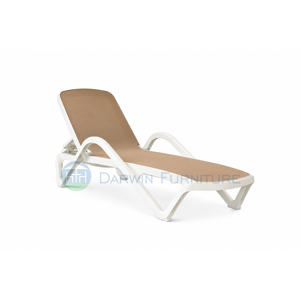 Modern Commercial Outdoor Sun Lounger Adjustable Poolside Lounge Chair