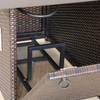 Modern Rattan Gas Fire Pit Table