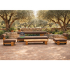 All Weather Solid Teak Wood Patio Sofa Furniture