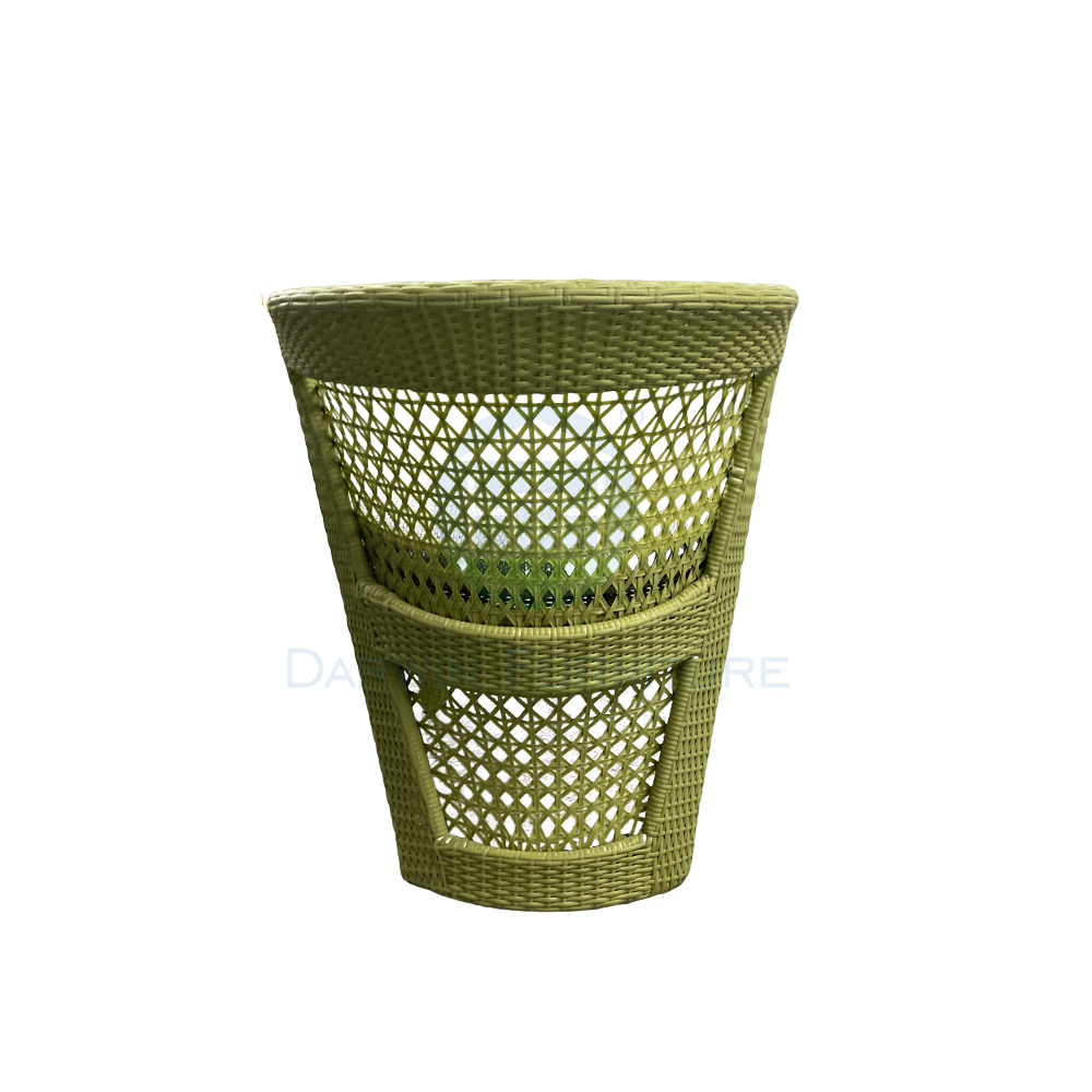Waterproof Rattan Patio Chair and Table Balcony Set Aluminum Frame Hotel Courtyard Outdoor Garden Furniture