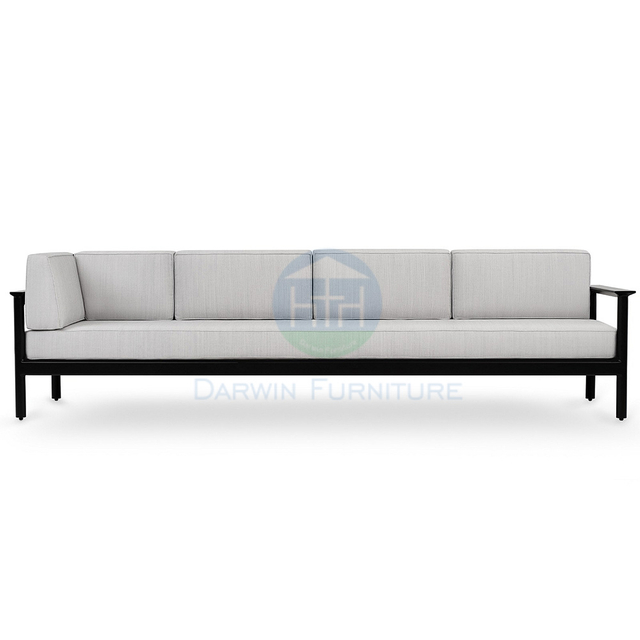 Fabric Luxury L-shaped Patio Garden Furniture Outdoor Sofa