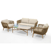 Commercial Grade Solid Wood Outdoor Furniture Sofa Set