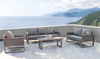 L-Shaped Aluminum Outdoor Sectional Sofa Set