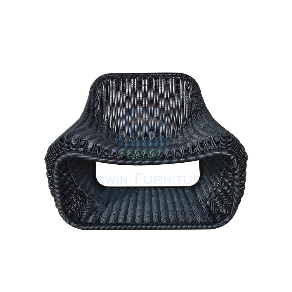 Luxury PE Rattan Lounge Chair