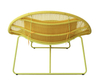 Modern Round Rope Woven Outdoor Sun Lounger with Vibrant Cushion