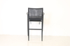 Modern Outdoor Commercial Dining Bar Chair Cushion Durable Knock Structure Aluminum Frame Rope Weaving Panel Style Home Office
