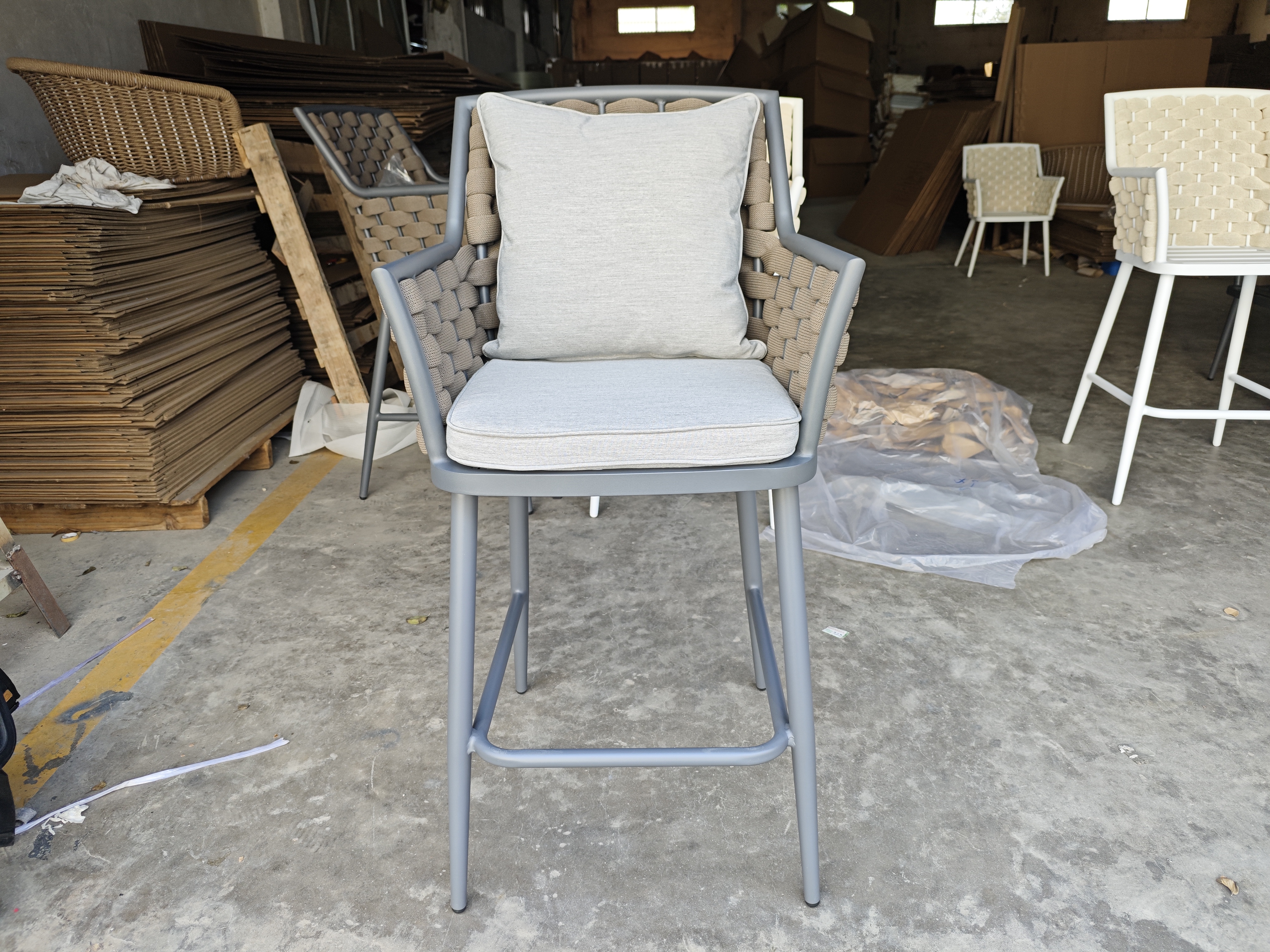 Custom Restaurant Commercial Furniture High Bar Chair Outdoor Furniture Factory With Wholesale Price