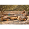 All Weather Solid Teak Wood Patio Sofa Furniture