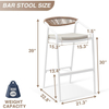 Aluminum Frame Rope Woven Commercial Outdoor Bar Chair