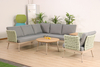 Modern Villa Courtyard Garden Sofa Set PE Rattan Combination Conversation Rope Sectional Sofa L Shape Outdoor Furniture