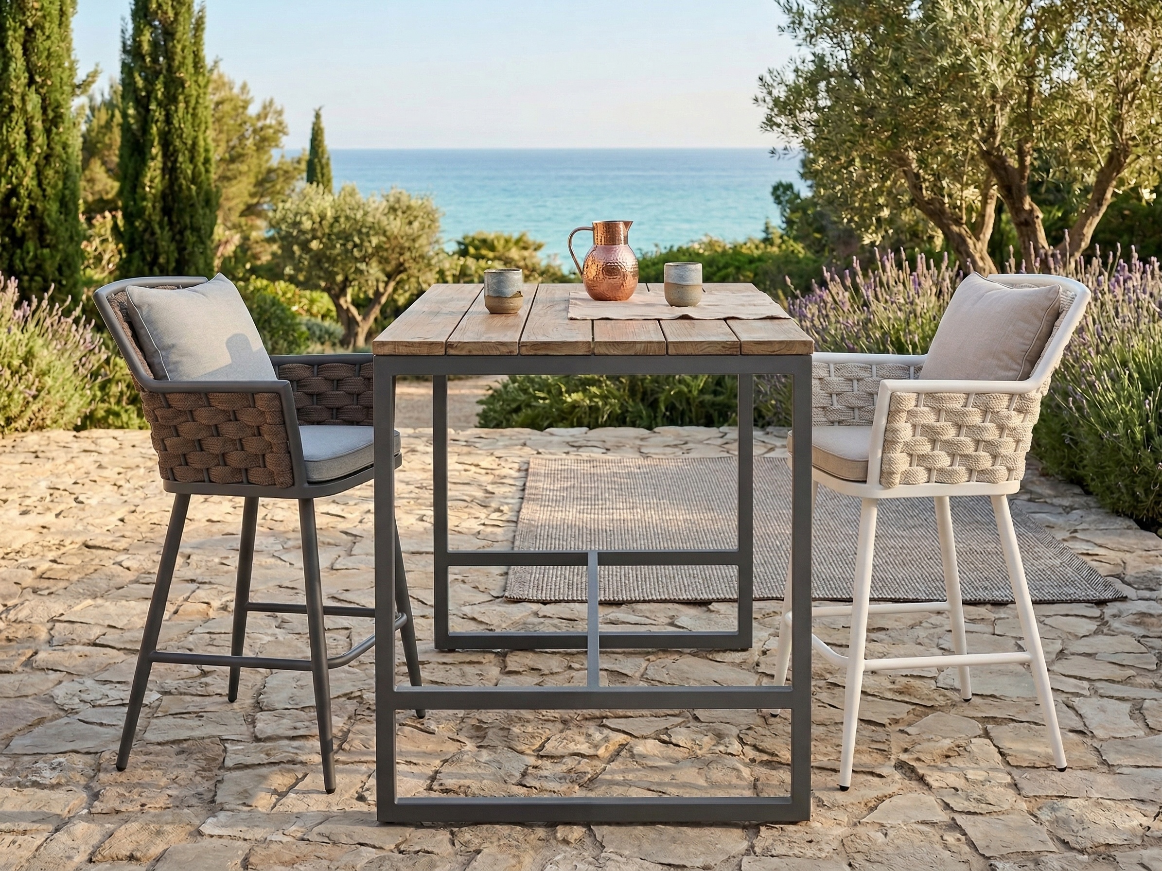 Custom Restaurant Commercial Furniture High Bar Chair Outdoor Furniture Factory With Wholesale Price