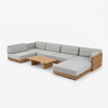 Luxury All Weather Wooden Outdoor Sofa Set