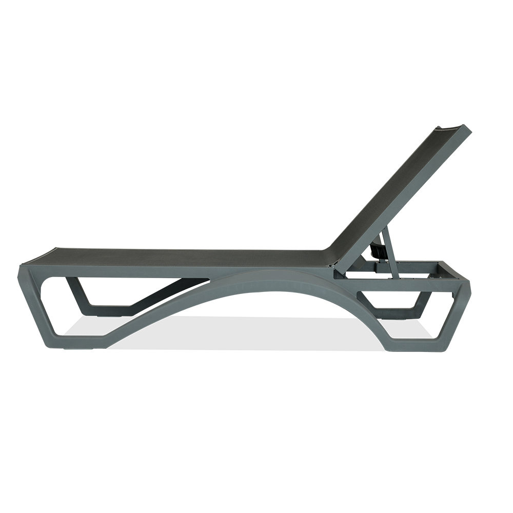 Commercial Grade Resin & Mesh Sun Lounger