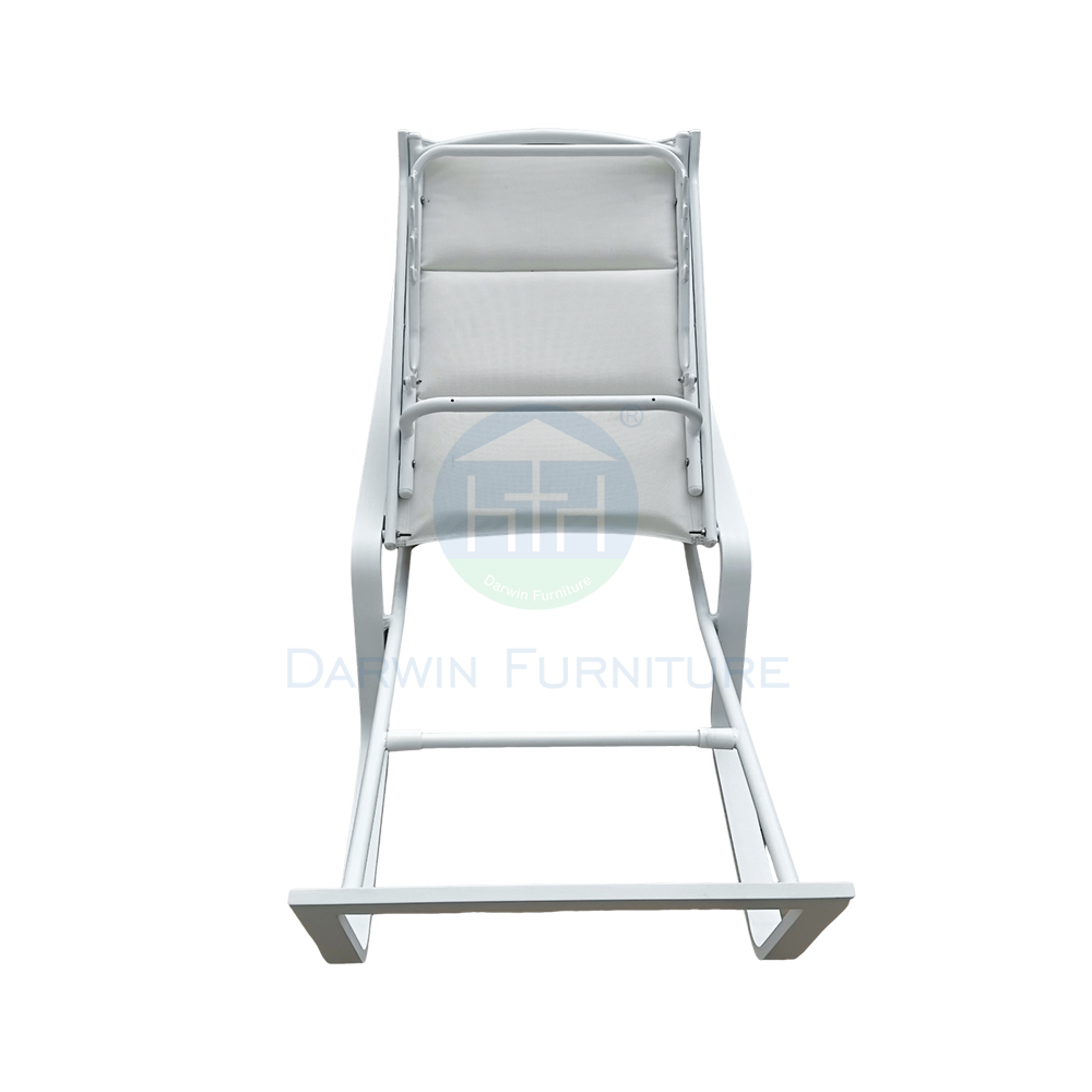 Commercial White Aluminum Pool Lounger