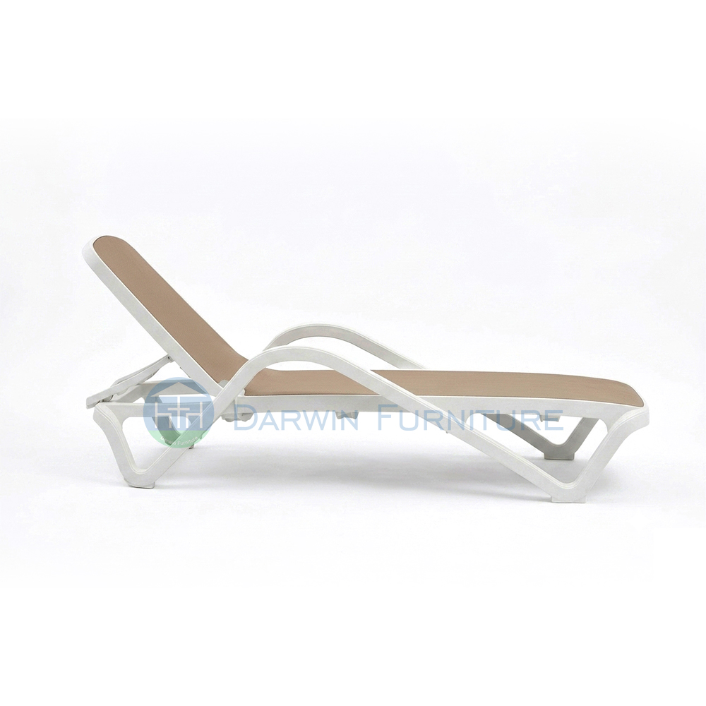 Modern Commercial Outdoor Sun Lounger Adjustable Poolside Lounge Chair
